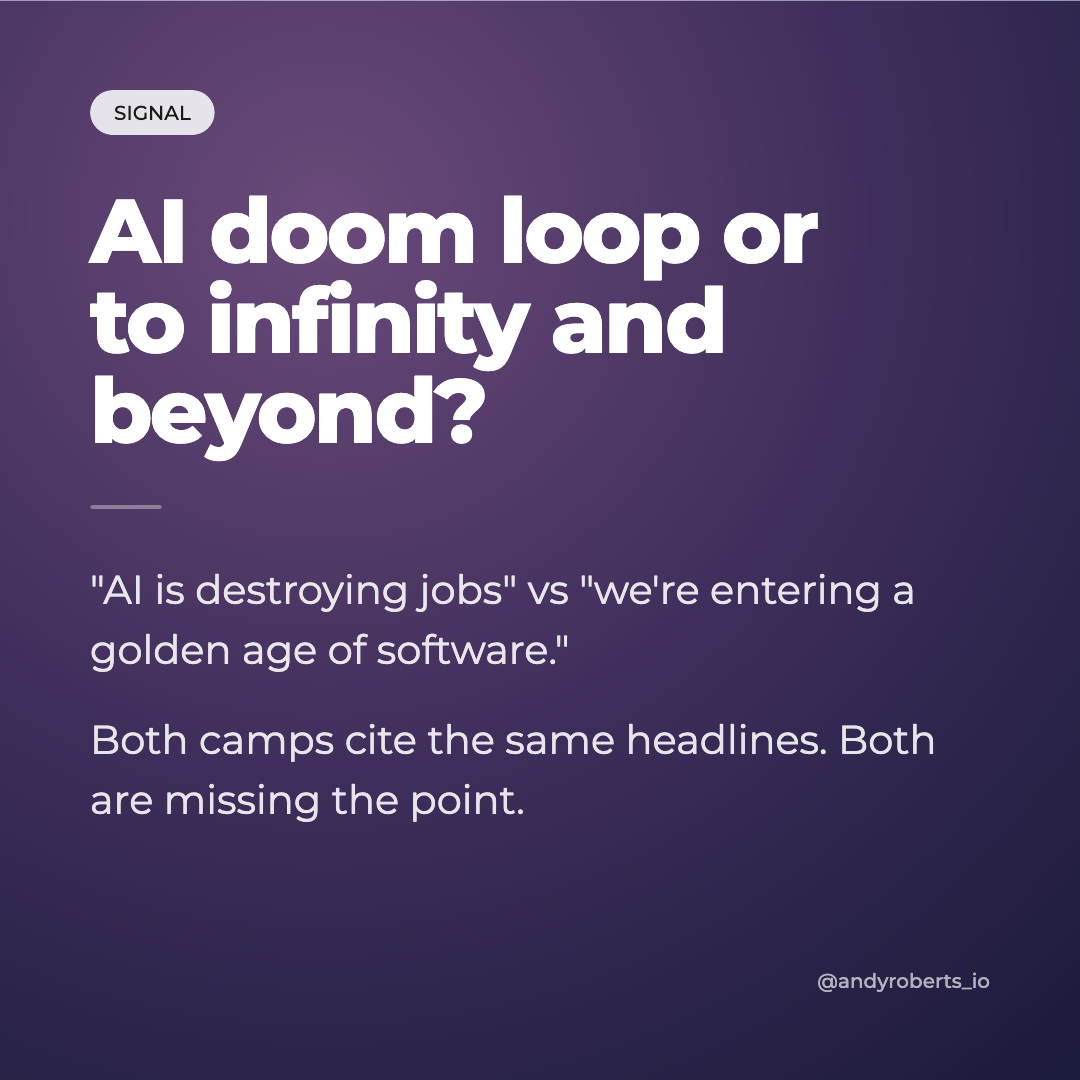 AI doom loop or to infinity and beyond?
