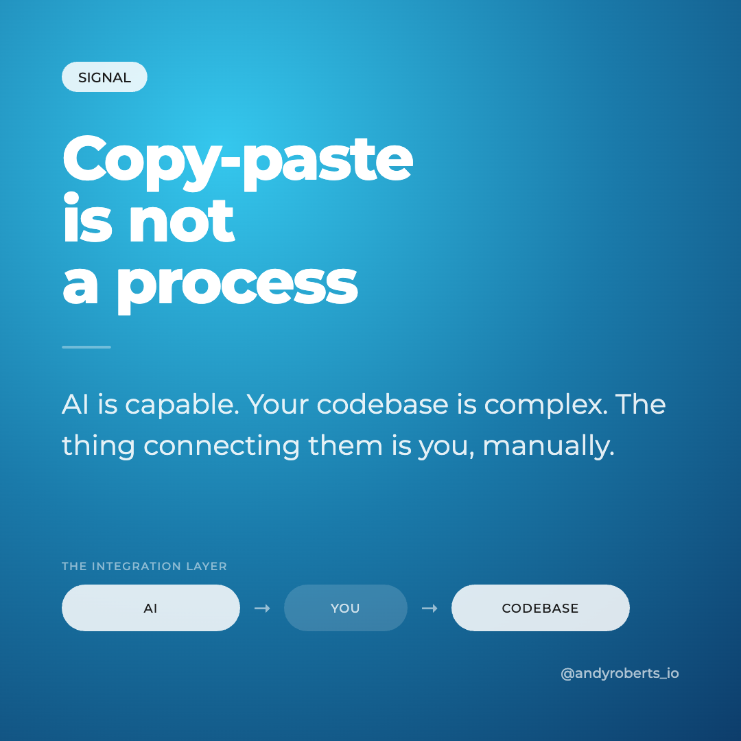 Copy-paste is not a process