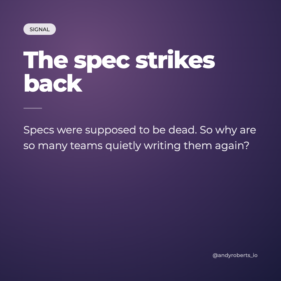 The spec strikes back